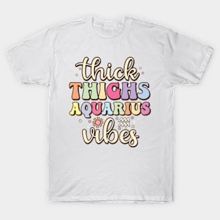 January February birthday astrology Aquarius Zodiac sign T-Shirt